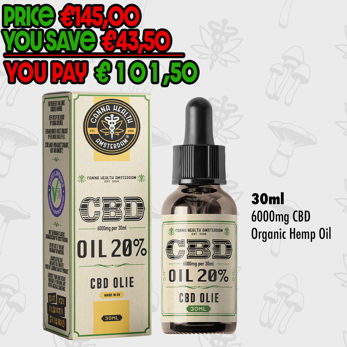 bundles-9 20% CBD Oil - 6000 mg CBD - Image 1