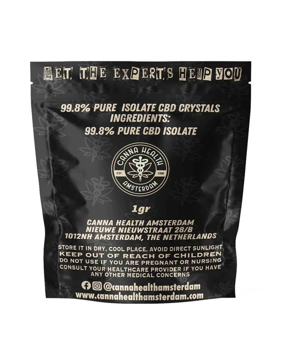 CBD Crystals 99.7% Pure - Canna Health Amsterdam CBD Crystals 99.7% Pure - Canna Health Amsterdam