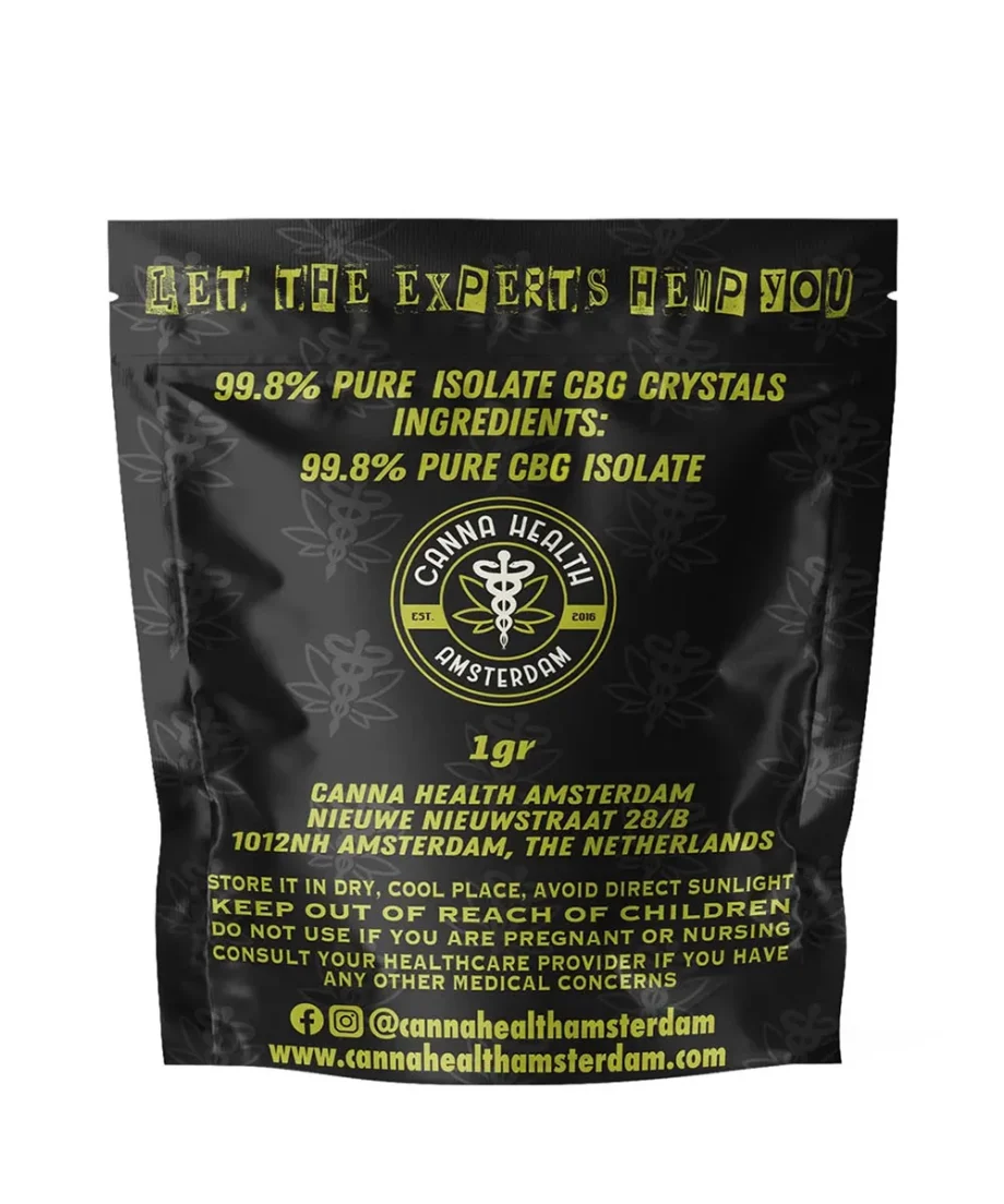 CBG Crystals - Canna Health Amsterdam CBG Crystals - Canna Health Amsterdam