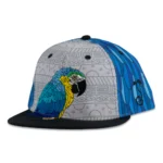Blue Gold Macaw Feathers Kids Snapback Hat