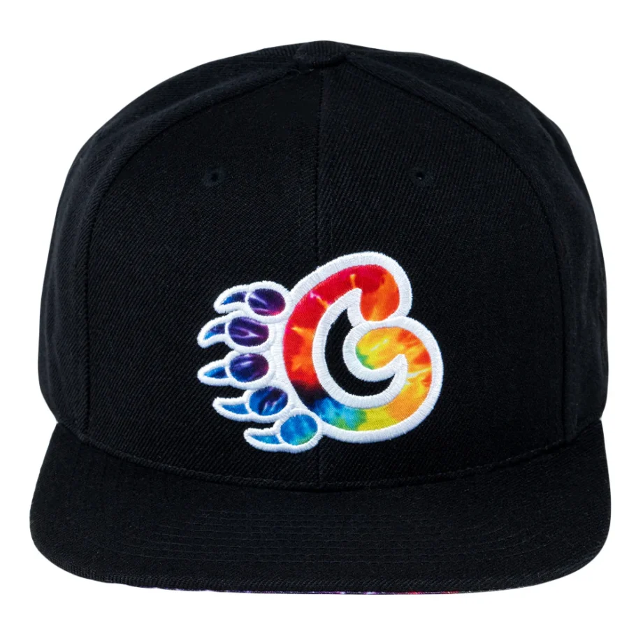 Grassrootsclothing634d88e230c028634d88e230e73.31414955634d88e230e73.jpg GPaw Tie Dye Schwarze Snapback-Mütze – Bild 3