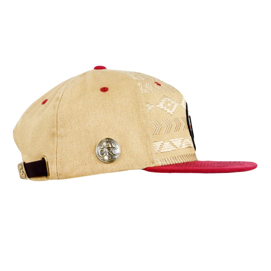 Grassrootsclothing649da1f4349ca9649da1f434b1f.23111757649da1f434b1f.jpg Mountain Division Cortez Tan Strapback Hat - Image 5