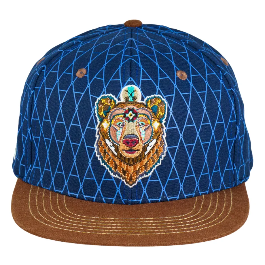 Grassrootsclothing652d69611cafa4652d69611ce50.86718840652d69611ce50.jpg Frank Brothers Brother Bear Blaue Snapback-Mütze – Bild 3