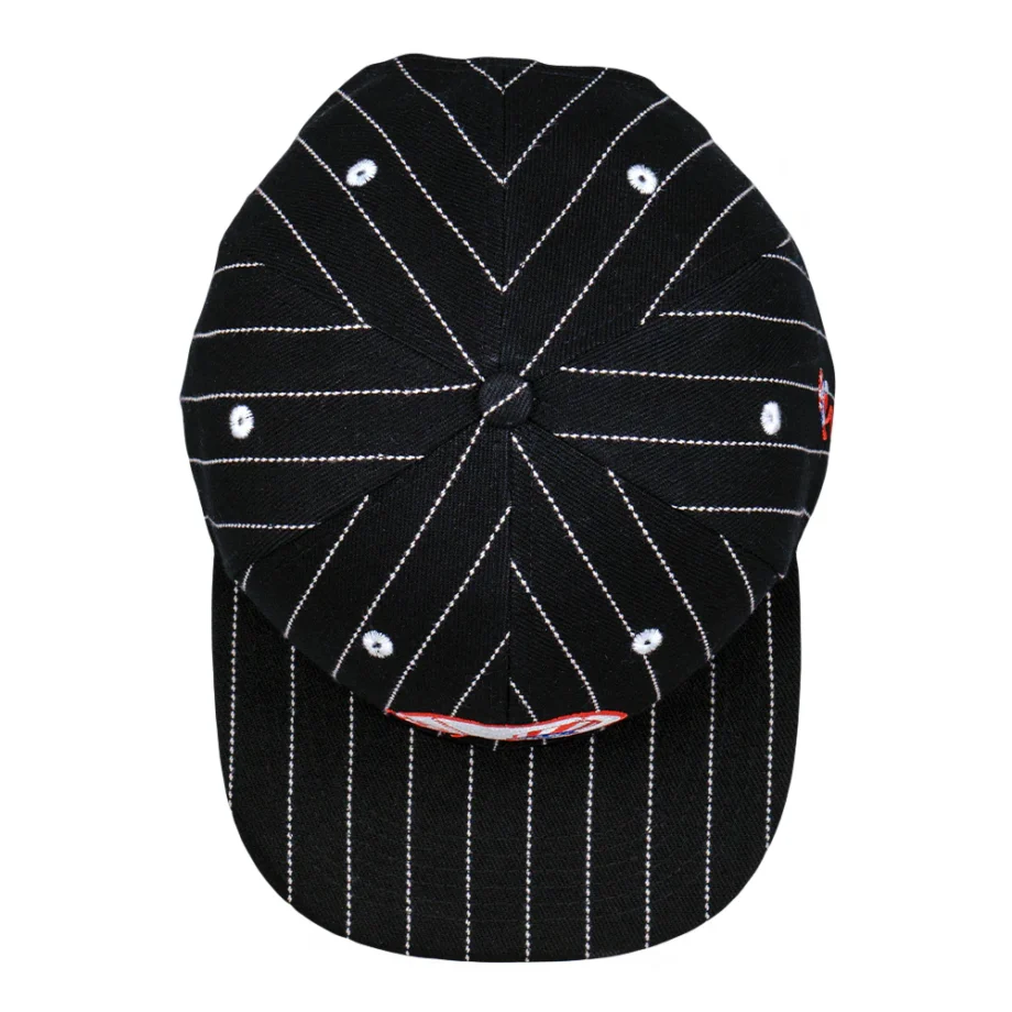 Grassrootsclothing66214f6192b49366214f6192e0d.6657685766214f6192e0d.jpg Καπέλο Dankees Black Pinstripe Snapback - Image 4