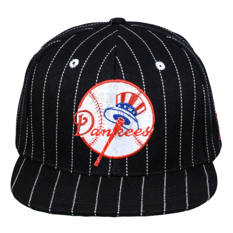 Grassrootsclothing66214f61b7a85266214f61b7d96.0286467266214f61b7d96.jpg Καπέλο Dankees Black Pinstripe Snapback - Image 3