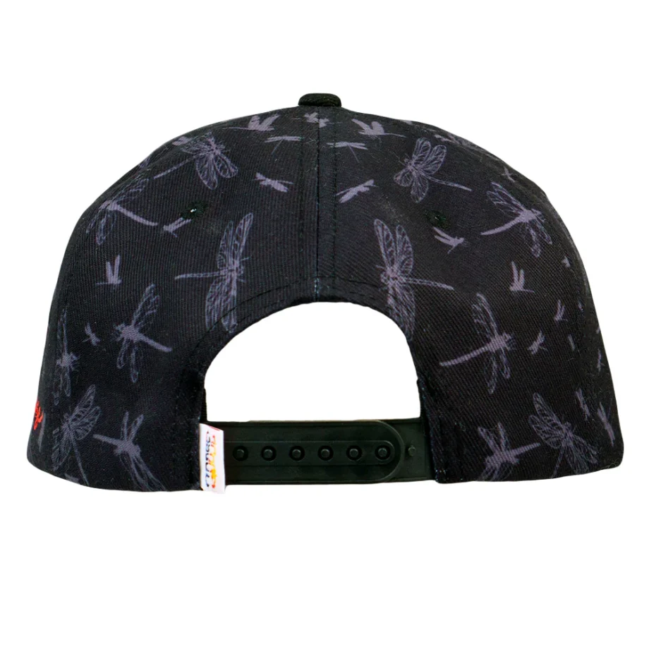 Grassrootsclothing656e112f7edbb6656e112f7efa7.01515470656e112f7efa7.jpg-2 Goose Dragonfly Black Snapback Hat - Image 6