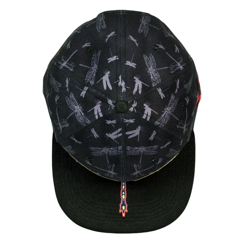 Grassrootsclothing656e112fbfd6e9656e112fbffbf.83431014656e112fbffbf.jpg Goose Dragonfly Black Snapback Hat - Image 4