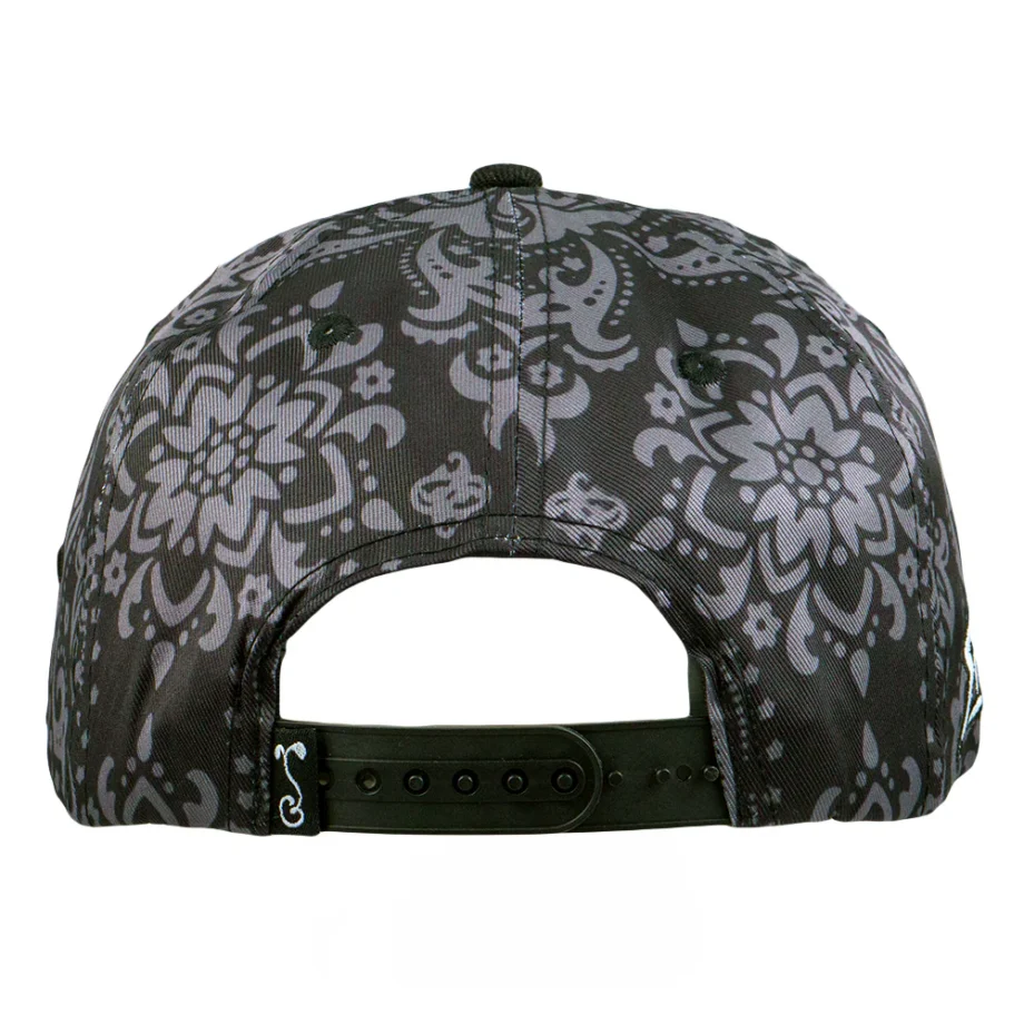 Stylust Paisley Cat Black Snapback Hat - Image 4