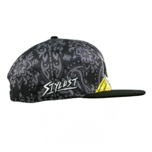 Stylust Paisley Cat Black Snapback Hat - Image 5