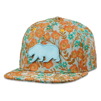 Removable Bear Floral Fitted Hat