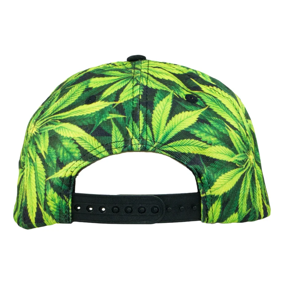 Peter Tosh Leaf Print Snapback Hat – Bild 4